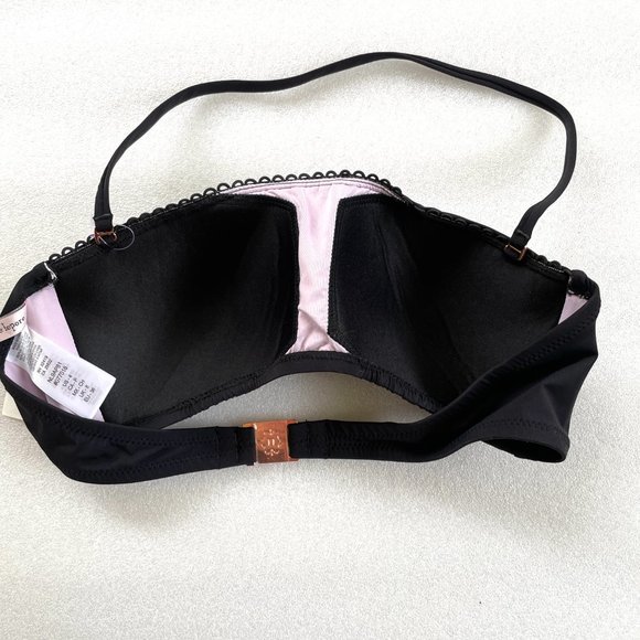 Nanette Lepore Swim Embroidered Floral Bandeau - Picture 3 of 4